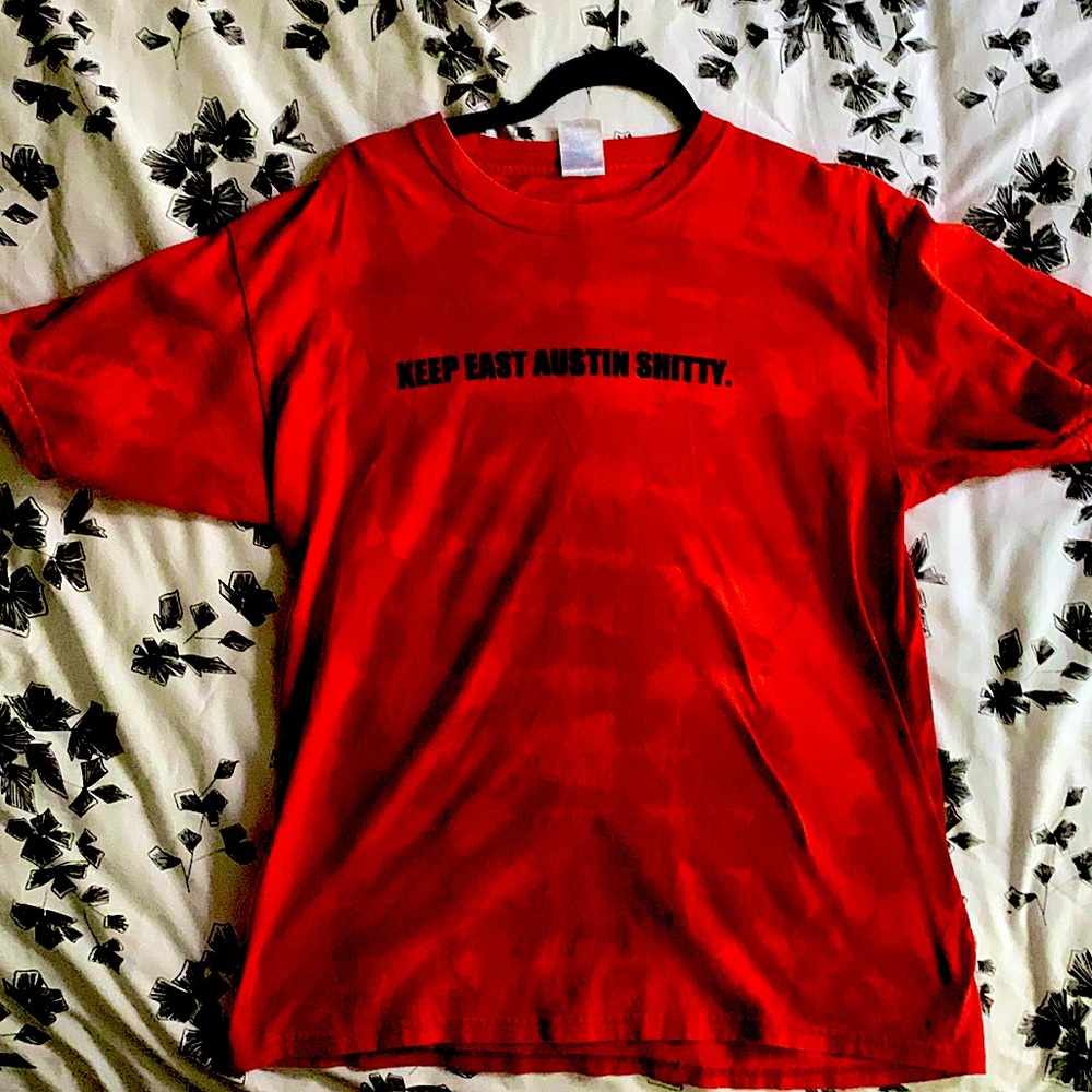 Custom tie dye Austin tee